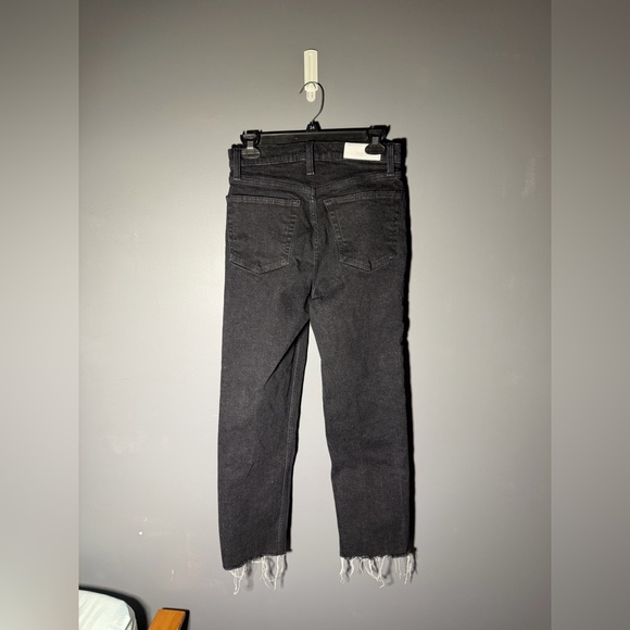 Re/Done 70's Stove Pipe Jean in Stoned Noir Size 27 - Picture 3 of 5